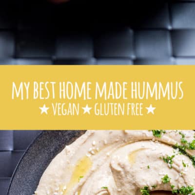 My best home made hummus (vegan and gluten free).
