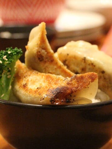 Gyoza-style vegetable dumplings