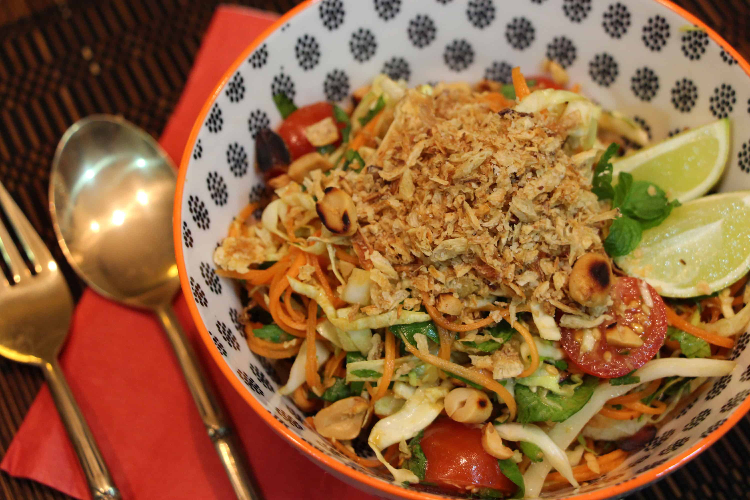 Thai-style coleslaw.