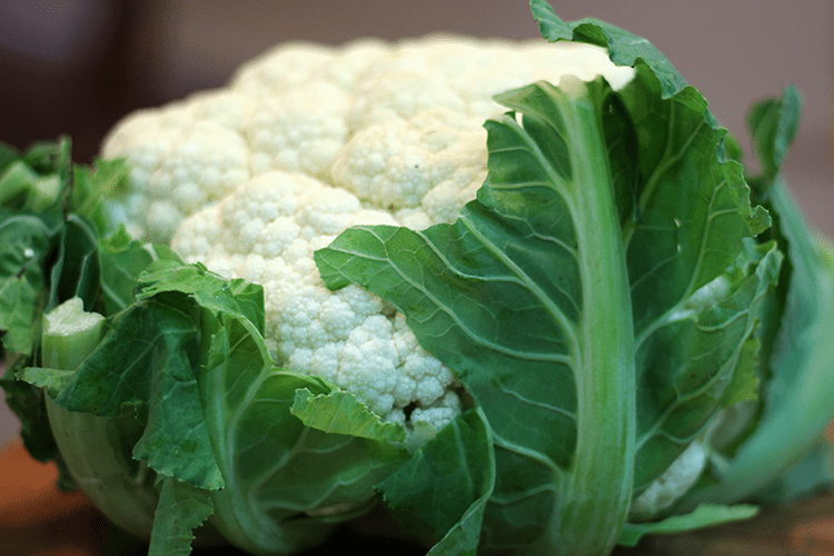 A large cauliflower. 