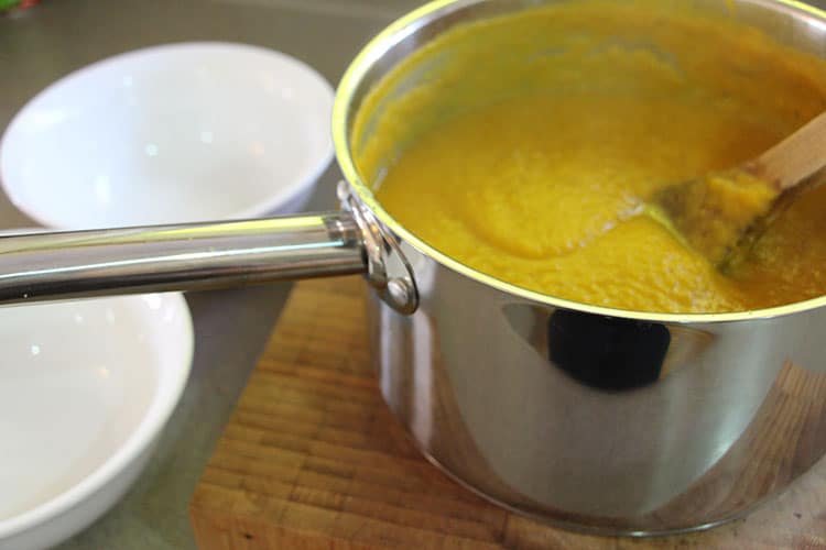 Pumpkin soup. 