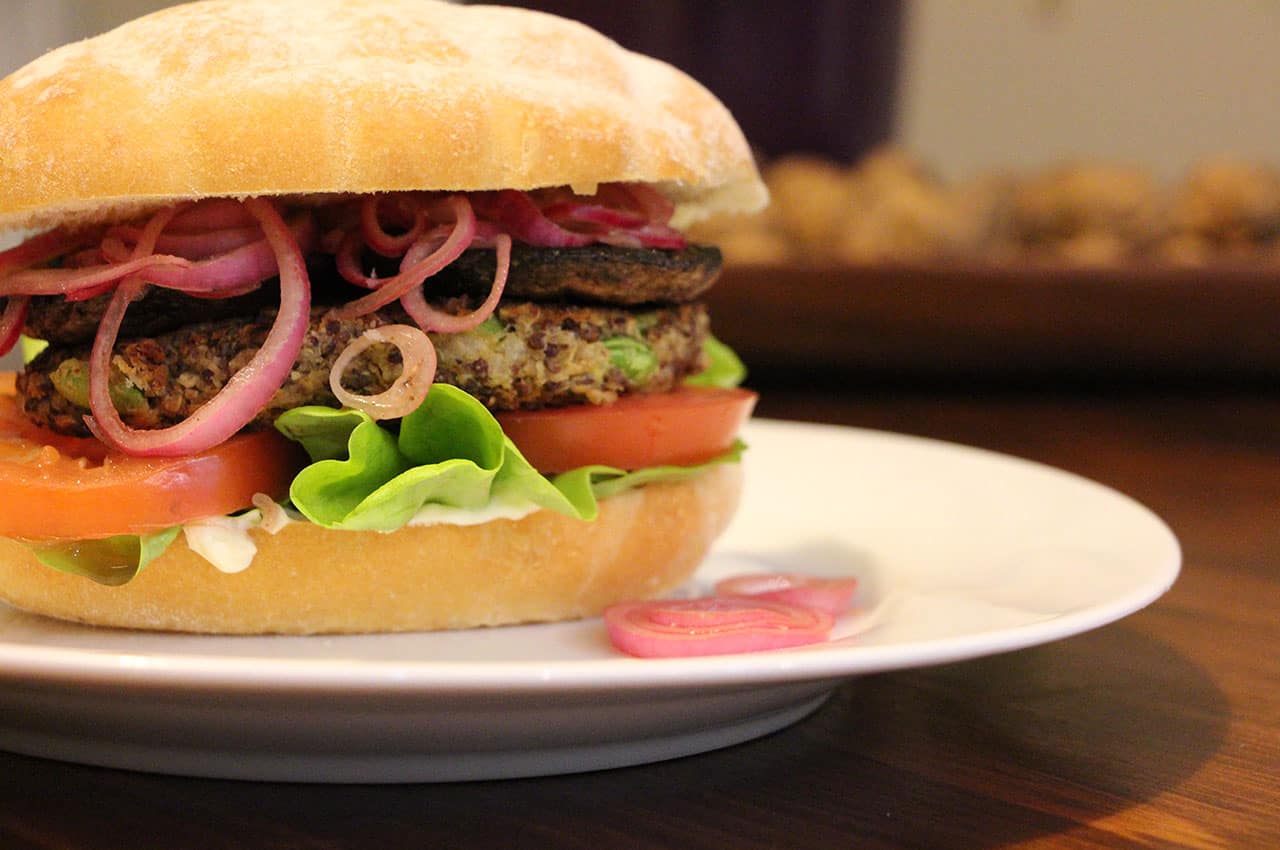A really great vege burger.