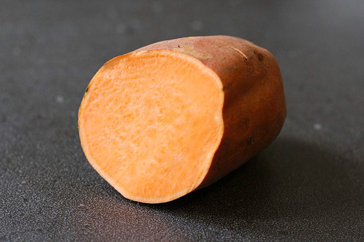 Orange kumara (sweet potato). 