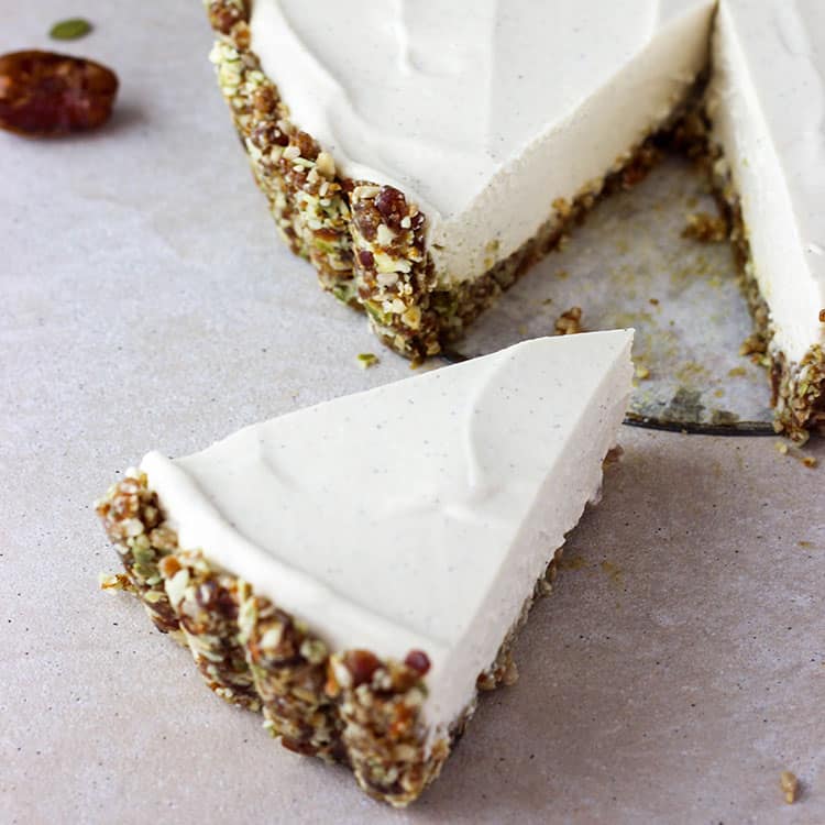 Lime and vanilla vegan cheesecake-image