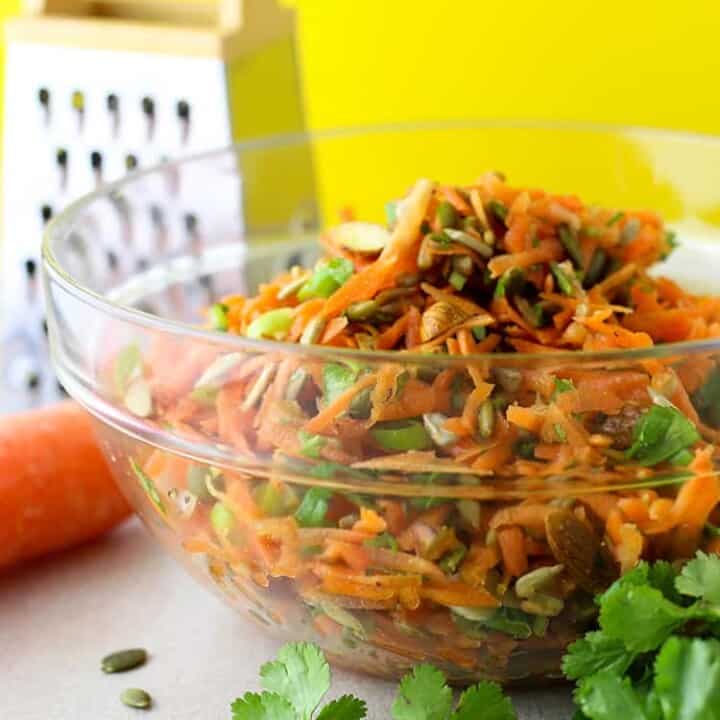 Carrot and seed salad.