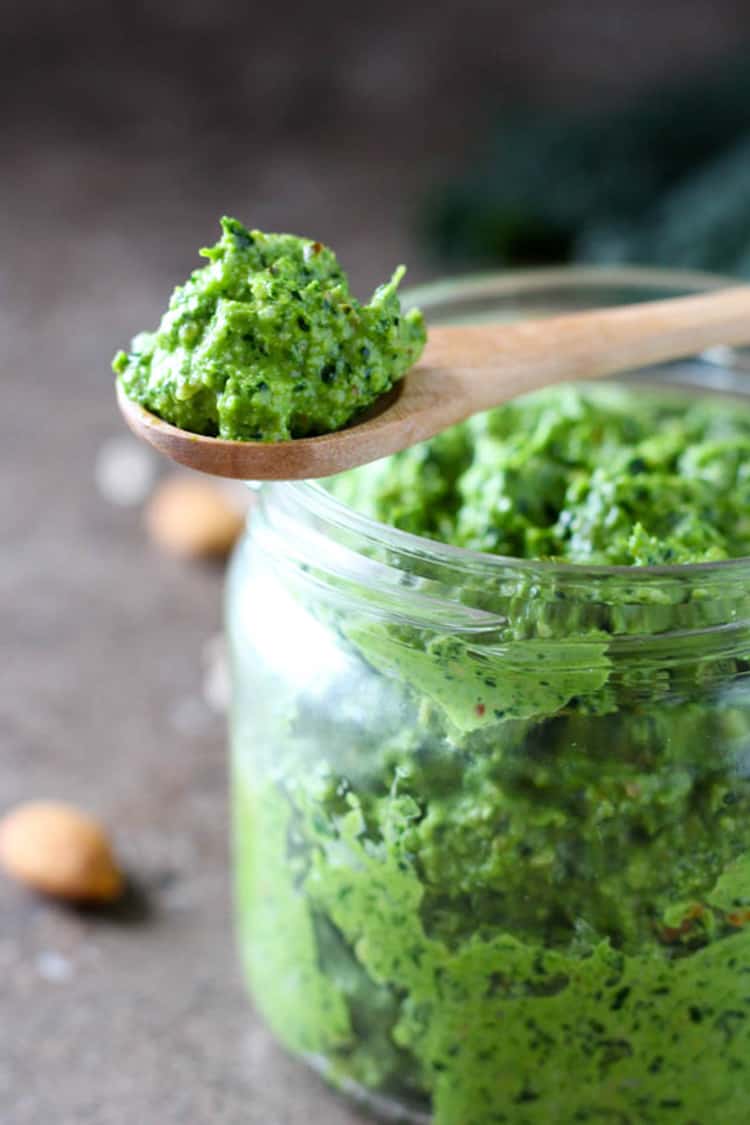 Kale, almond and sunflower seed pesto. 