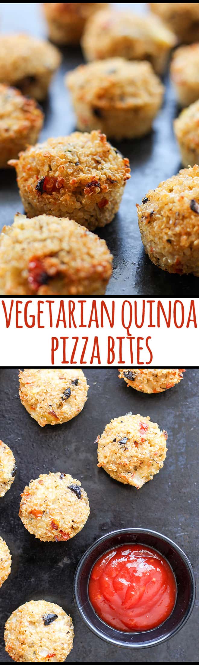 These little vegetarian, pizza flavoured quinoa bites are cheesy, herby and great for packed lunches for school or work.