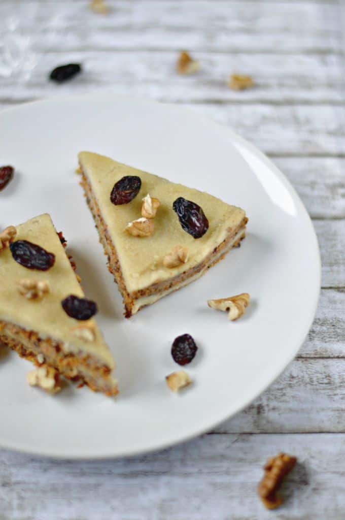 Raw vegan carrot cake. 