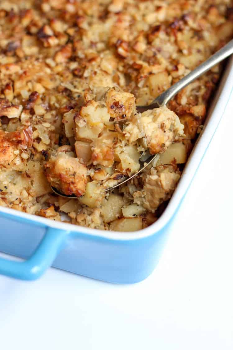 Tempeh, parsnip and sage stuffing. 
