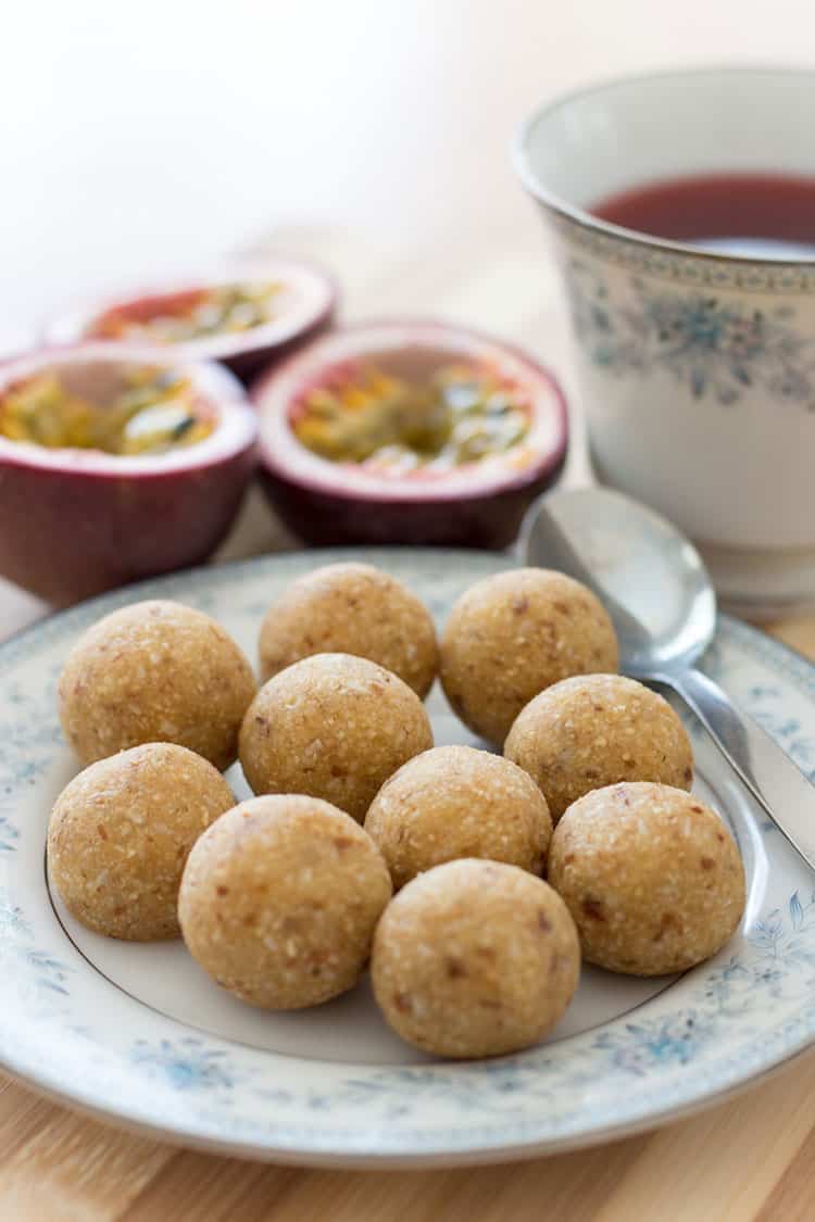 Passionfruit bliss balls. 