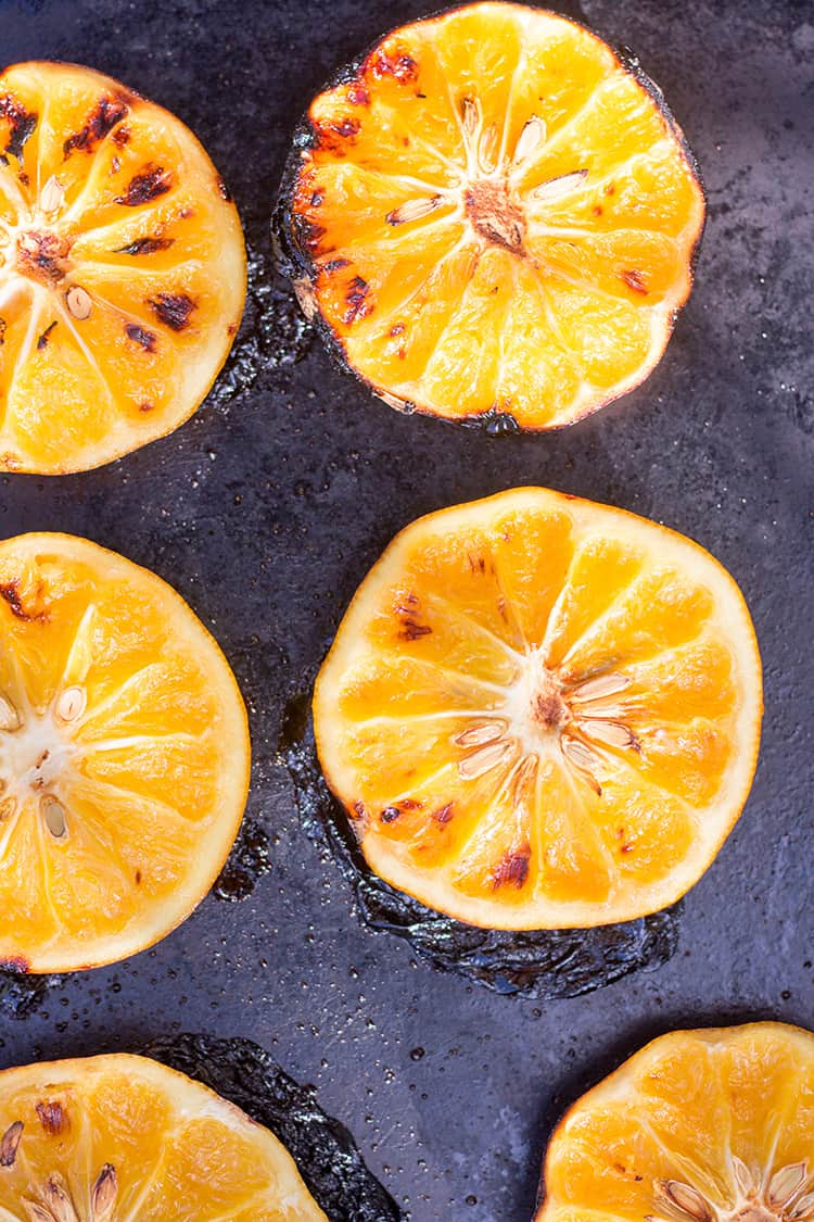 Charred grapefruit. 