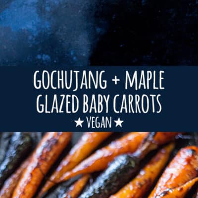 Get hold of some baby carrots from your local farmers market and make these delicious, sweet and spicy gochujang glazed baby carrots. They're so good!