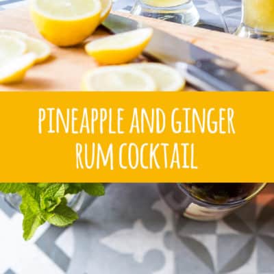 A gingered pineapple and rum cocktail with lime and mint, packed full of fresh flavours and perfect to celebrate the end of a long day.
