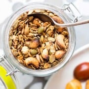 Savory granola with fennel and chilli (vegan and gluten free).
