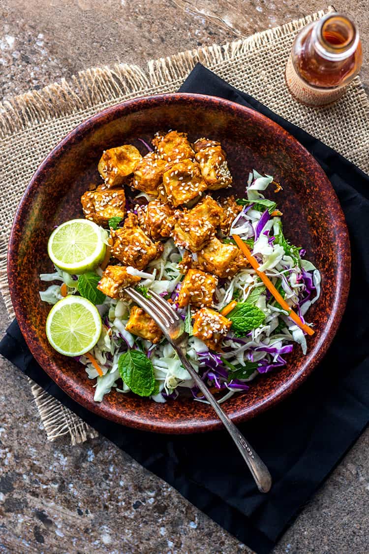 Peanut Crunch Salad in a Jar - A Virtual Vegan