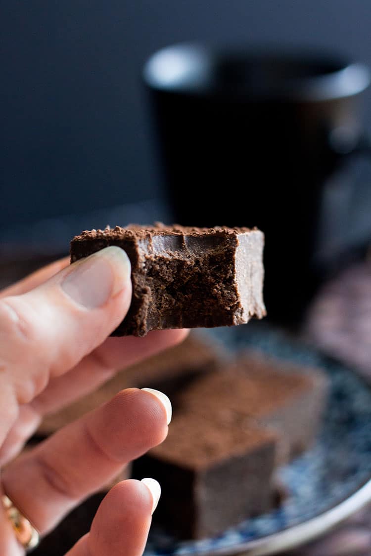 Sweet potato and coconut butter fudge (gluten free, vegan, sugar free).