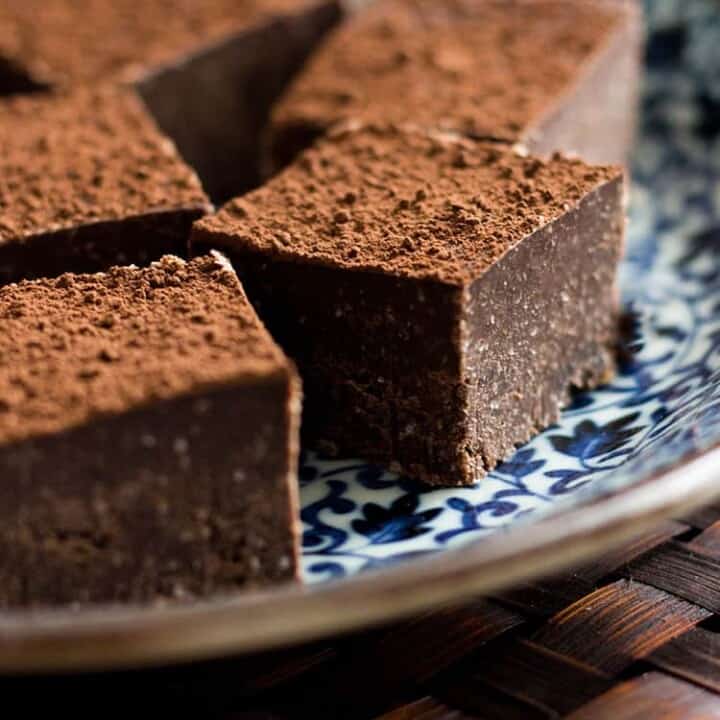 Sweet potato and coconut butter fudge (gluten free, vegan, sugar free).