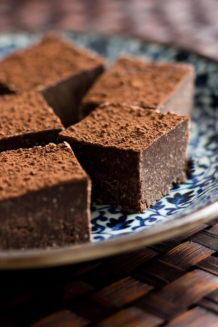 Sweet potato and coconut butter fudge (gluten free, vegan, sugar free). 