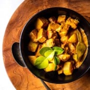 Balinese tempeh and potato curry.