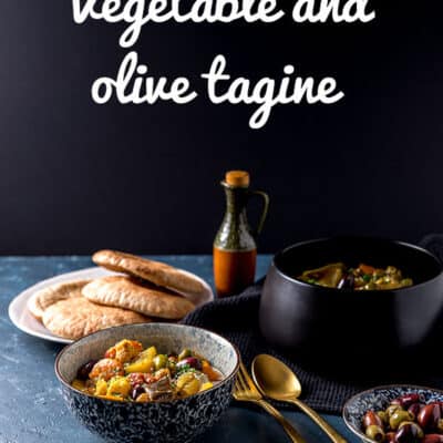 Vegetable and olive tagine.