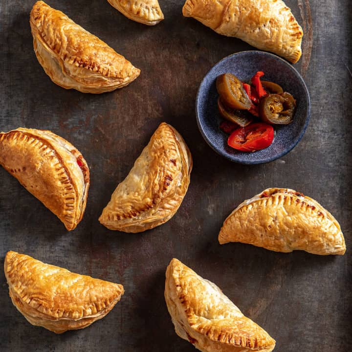 Mexican black bean hand pies.